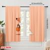 2pcs,2D plane printing Curtain Popular halloween pumpkin (18) Polyester Easy Install (without rod) Holiday Ldeal for Living