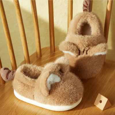 Warmes Zuhause Kinder Baumwolltasche für Schuhe und Kinder Hausschuhe Baby Winter Samtschuhe