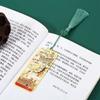 Tassel Brass Bookmark Painted Pagination Mark Retro Book Clip  School Office Supplies