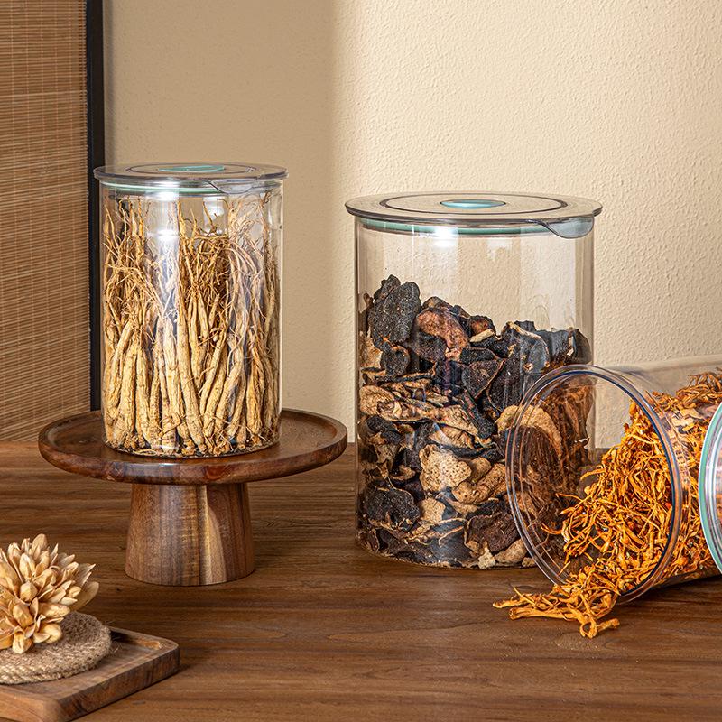 Sealed Plastic Storage Jar for Dried Tangerine Peel, Grains, Cereals, Dried Fruits, Kitchen Snacks, and Refrigerator Storage.