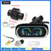 MAIMEIMI LCD Gauge Oil Pressure Gauge+Water Temperature Meter with Sensor Temperature Joint Pipe Sensor Radiator Hose Adapter