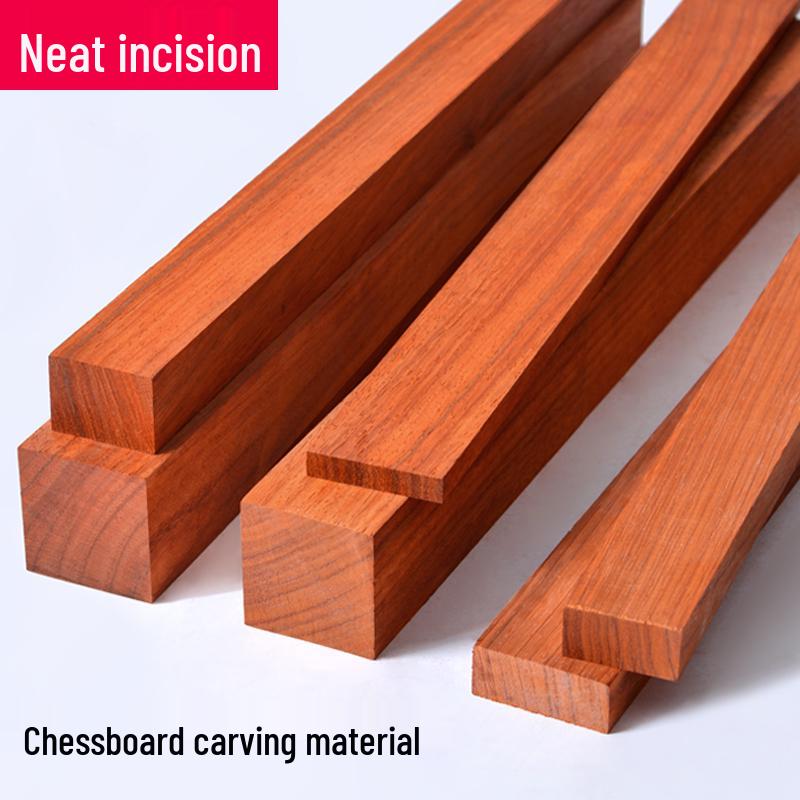 רצועות עץ מלא רוזווד אדום לפיסול