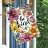 2D Flat - 2D Flat, Spring And Summer, Colorful Flowers And Dragonfly Patterns (6) FlagsDouble-Sided Garden Flag Courtyard Decoration, Outdoor Decorati