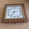 Used CITIZEN quartz wall clock wooden frame