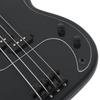 Vidaxl Bass Guitar For Beginners, With Bag, Black, 4/4, 46"