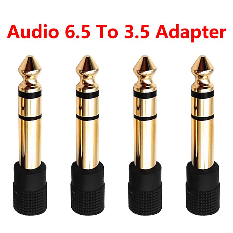 

Microphone Adapter Stereo Headphone Jack Audio Plug Male to Female 35 Mm 635mm 5pcs
