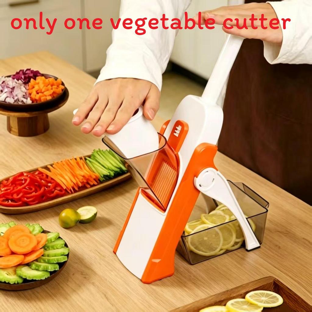 Multifunction Vegetable Slicer With Stainless Steel Blades For Home Cooking And Food Prep