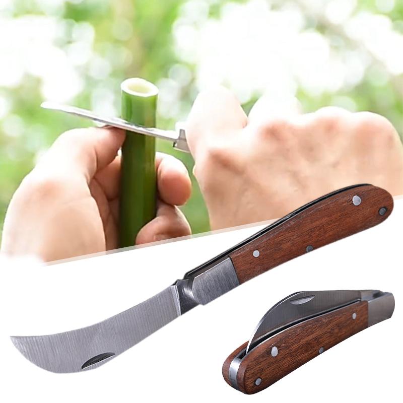 Folding Grafting Knife Fruit Tree Flower Tree Sapling Sprouting Knife Gardening Tools Multifunctional Folding Bud Grafting Knife Set