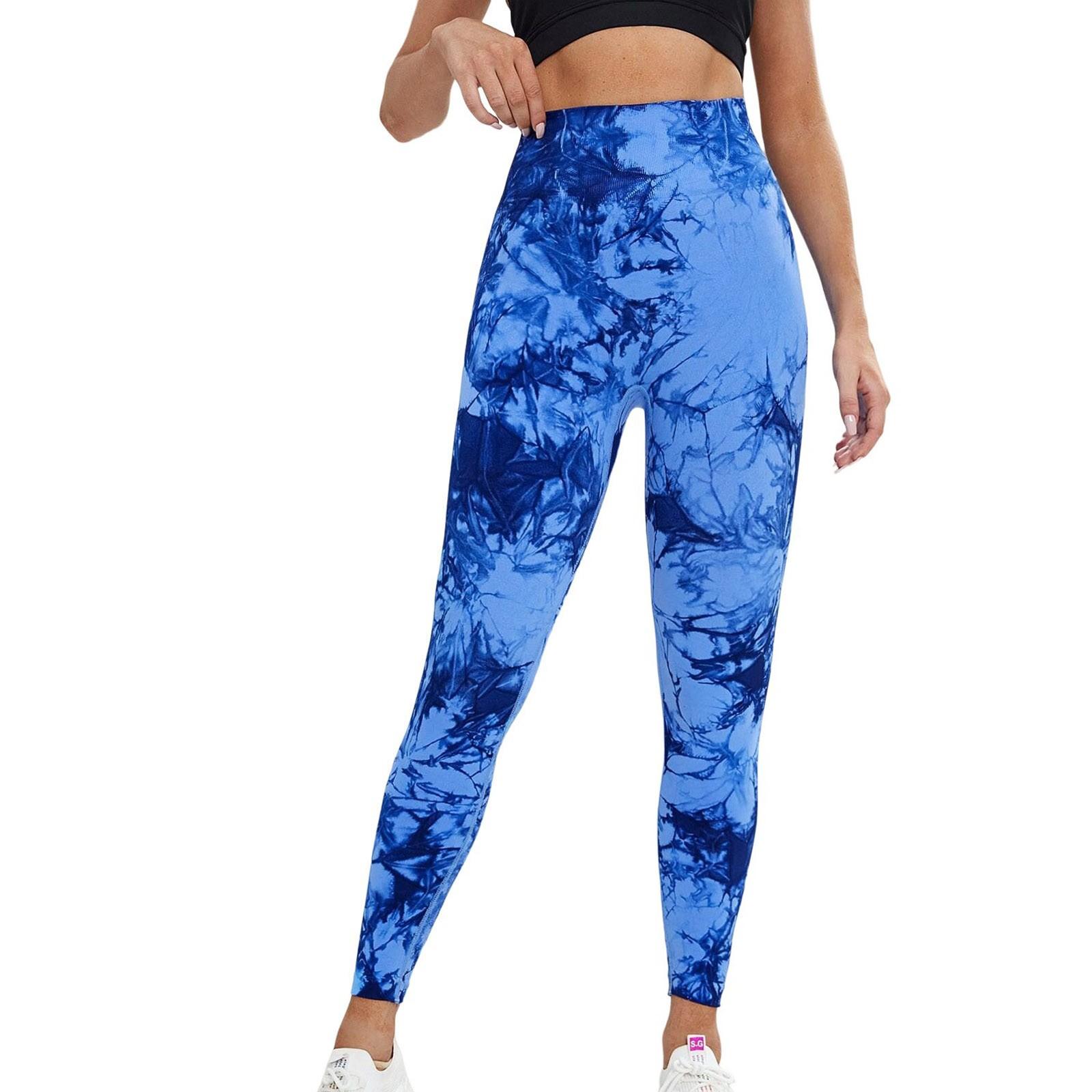 

Женские свободные повседневные спортивные брюки для йоги с широкими штанинами и эластичной резинкой на талии M синий