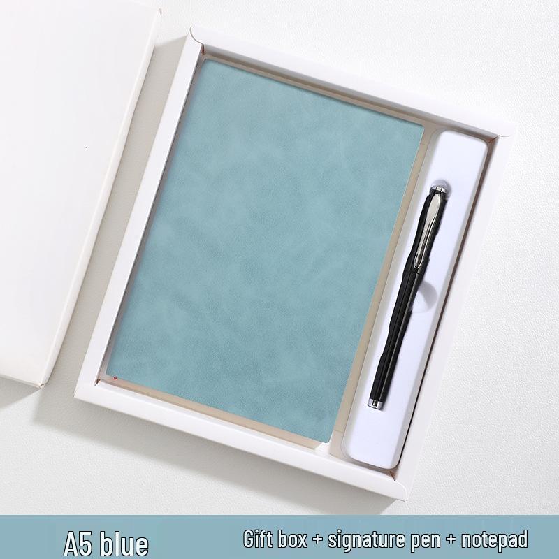 Premium Thickened A5/B5 Notebook with Buckle Closure and Gold Stamped Logo for Business and Student Use