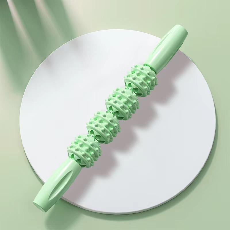 1pc Yoga massage stick, wolf tooth stick, leg slimming roller, leg muscle relaxer, Langya roller, leg beauty fitness tool