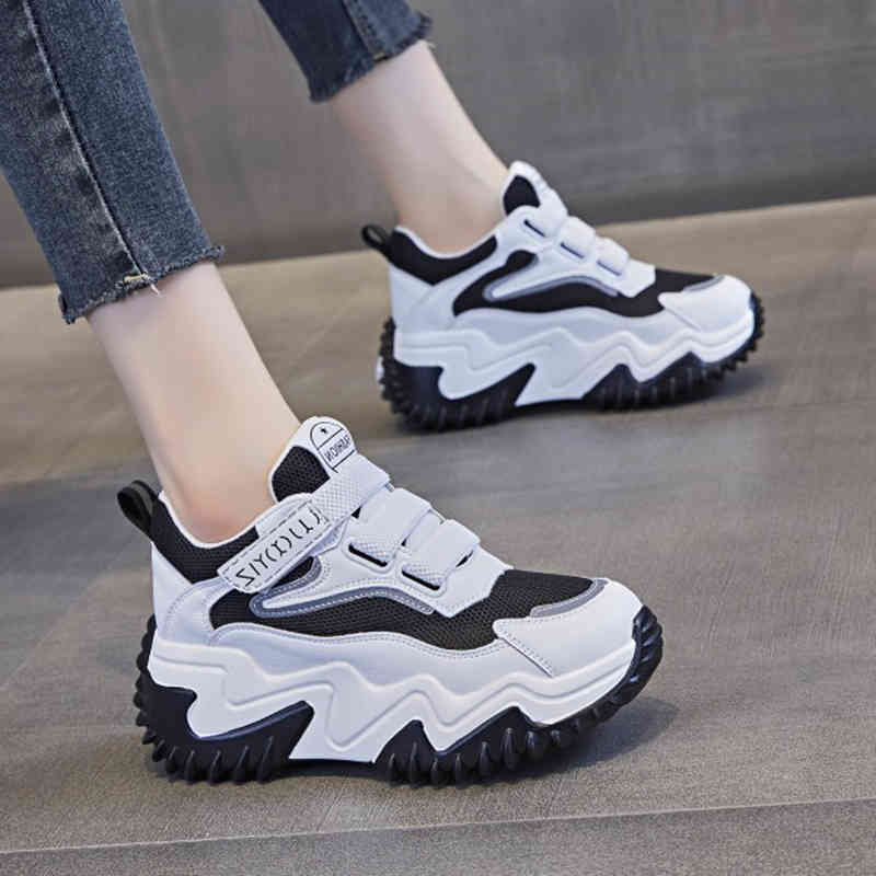 Girls Comfortable Flat Platform,Women Students Breathable Casual Elevator Shoes