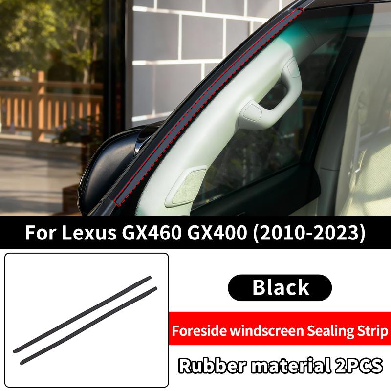 For Toyota 2010-2023 Land Cruiser Prado 150 LC150 Lexus 460 Windshield Glass Rubber Seal Strip wind noise reduction Accessories