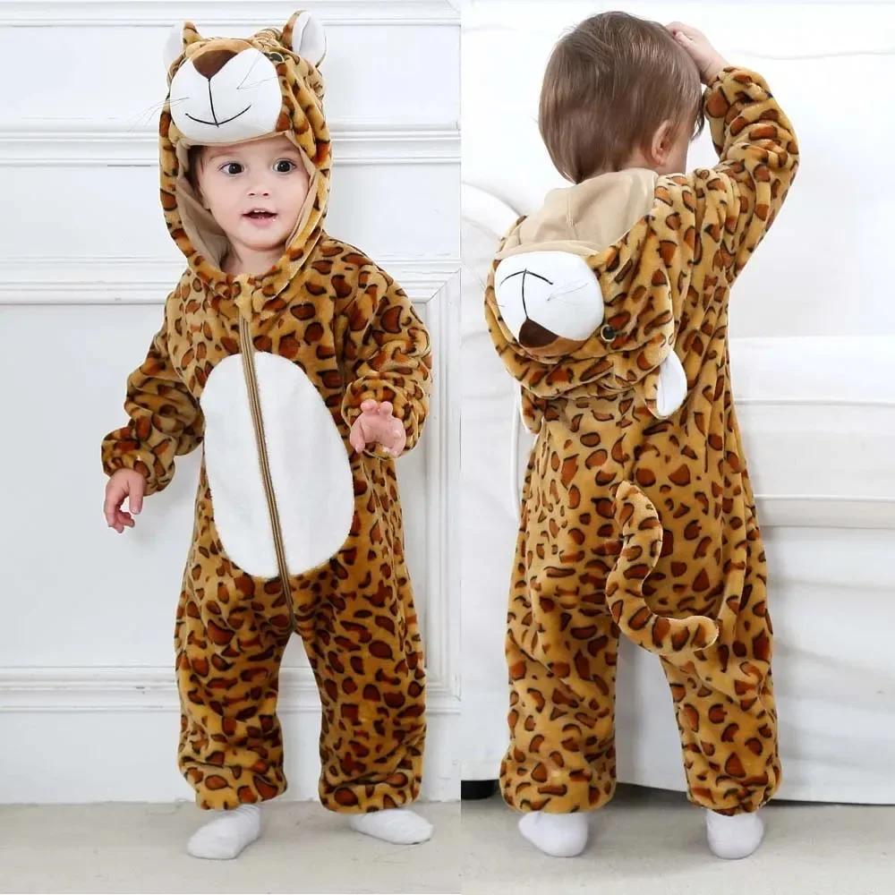 Kigurumi Cat Onesie Kids Unicorn Pajamas for Children Animal Cartoon Blanket Sleepers Baby Costume Winter Boy Girl Jumspuit