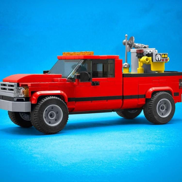 MOC-194366 Educational Model Car Building Blocks Ornament for Kids