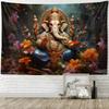 Elephant Buddha Tapestry Aesthetic Art Decoration Wall Hanging Meditation Wall Carpet Suitable for Living Room Bedroom Dormitory