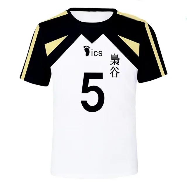 T-shirt Estiva Haikyuu a Maniche Corte da Uomo Abbigliamento da Allenamento Squadra di Pallavolo Donna Casual Stampata Abbigliamento Genitore Adulto Manica Corta