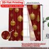 Flat Printing Festive Elegance Popular Fashionable Curtains Fabric Home Decor Living Room Set Of 2 Made Polyester