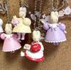 New product in stock Jasmine Rabbit Doll Pendant Acrylic Hanging Tag Blind Box Keychain French Floral Afternoon Tea Rabbit