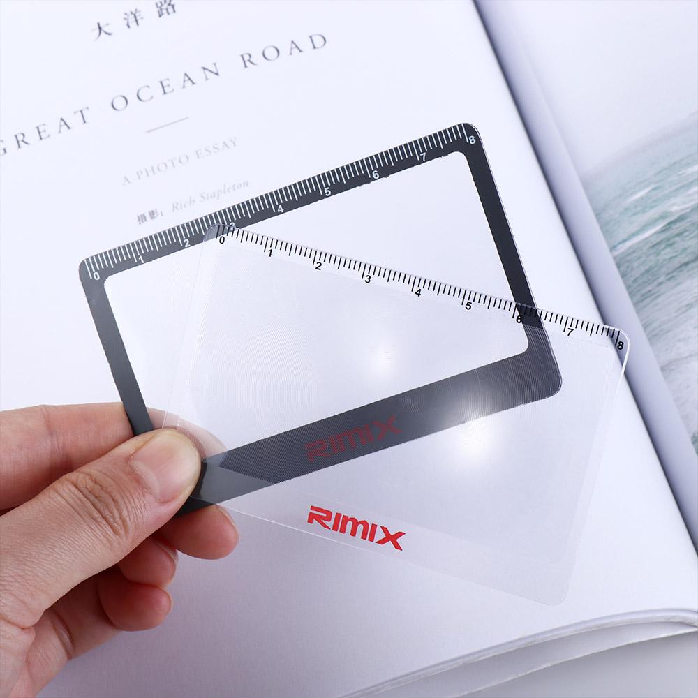 With Scale Hd Reading Mirror Card Magnifying Glass 3X Fresnel Lens Outdoor Fire Magnifying Glass