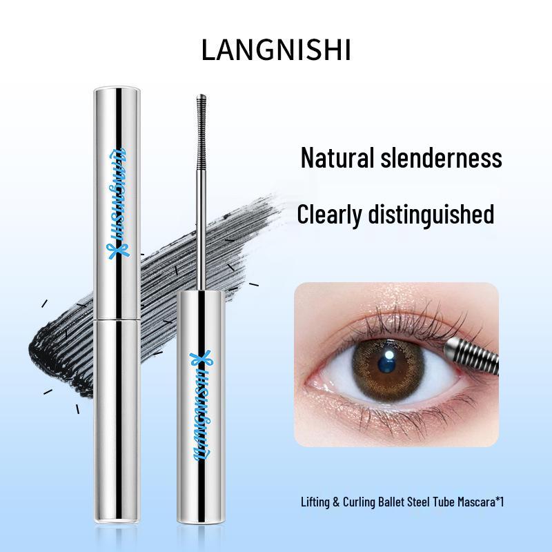 Liang Ni Shi Slim Lift Mascara – Steel Tube, Natural Lengthening, Curling, and Non-Smudging Formula.