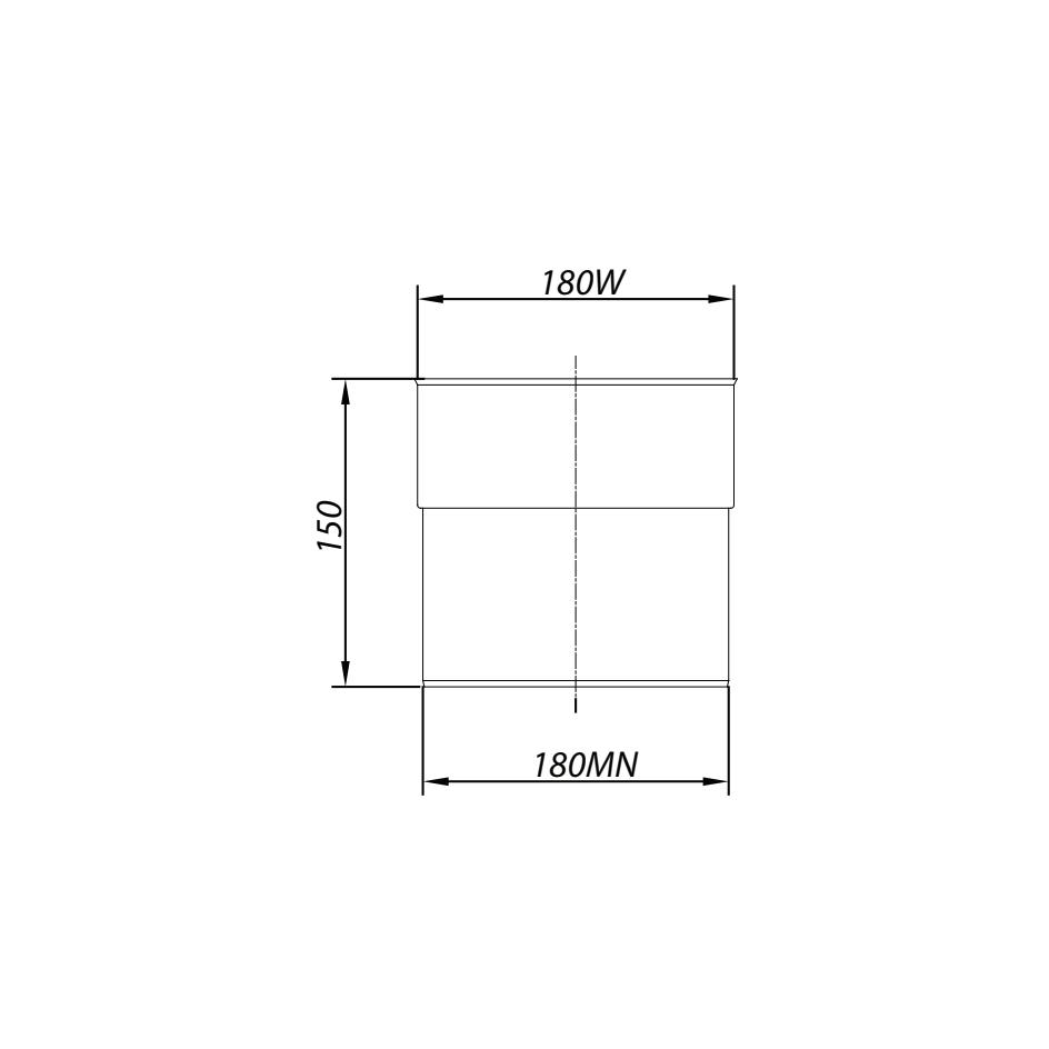 ADAM DW Adapter for chimney socket fi 180
