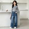 Girls' Slim Fit Wide-Leg Skinny Jeans - 2026 Autumn Collection for Medium and Large Children