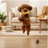 Bite-Resistant Dog Toy Teeth Grinding Stick Badminton Shape Relieve Boredom Puzzle Toy for Dogs Self-Fun Interactive Chew Toy