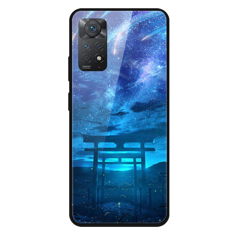 Fashion Glass Cover For Xiaomi Redmi Note 10 / Note 11 / Note 12 Case Tempered Glass Covers for Xiaomi Redmi Note 12 4G Case