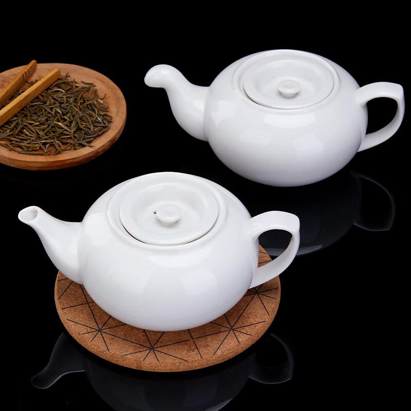 HANYOU Pure White Ceramic Teapot