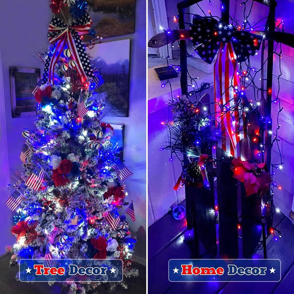 Led Solar String Lights Outdoor Solar Christmas Lights 8 Modes Twinkle Fairy Lights for Xmas Tree Garden Wedding Decoration