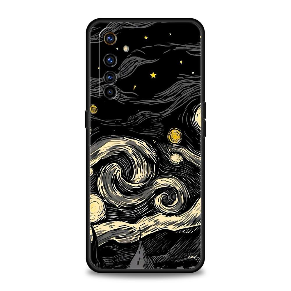 Starlit Sky Planet Space Art Case For Realme 12 11 10 9 8 5G 7 6 GT5 GT3 GT2 Pro Plus C21 C11 C25 C35 GT Neo 2 3 3T 5 Cover