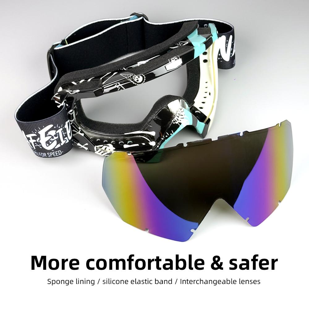 Neueste Motorradhelmbrille Motocross Herrenbrille Motocross Sonnenbrille Motorrad Sonnenbrille MX ATV Enduro MTB Brille