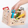 Kids Wooden  Tool Box Toy Pretend Game Puzzle Disassembly Set Simulation Multifunctional Repair Carpenter Tool Boy Gift
