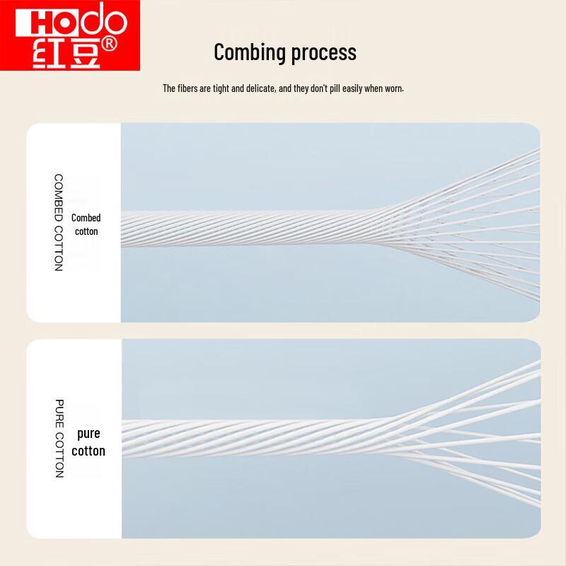 Red Bean Men's Pure Cotton Thin Thermal Underwear Set