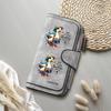 Cute Duck Print Long Wallet Fashion PU Leather Multi Card Holder Casual Portable Purse for Women