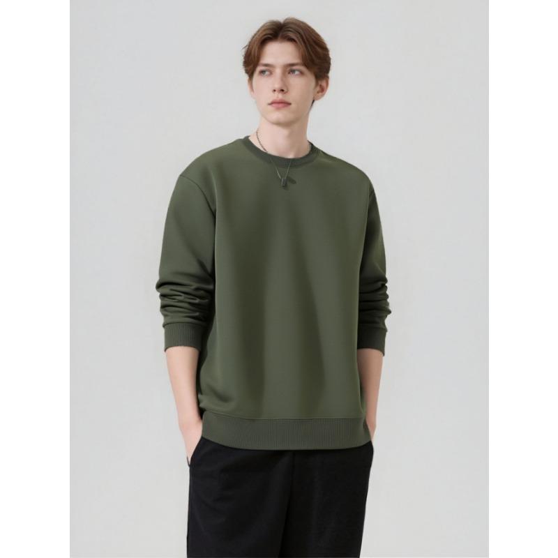 Unisex Loose Long Sleeve Crew Neck Sweatshirt For Autumn Winter