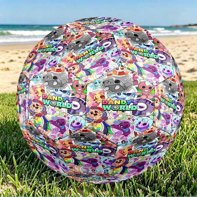 Dandy's World Print Size 5 Soccer Ball, PU Wear Resistant Football for Match Training and Daily Practice, Birthday Gift for Soccer Fans