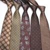 Men Tie Bright Color Multiple Pattern Design Dress Suit Tie Versatile Business Trip Neckwear Outfit Accessory