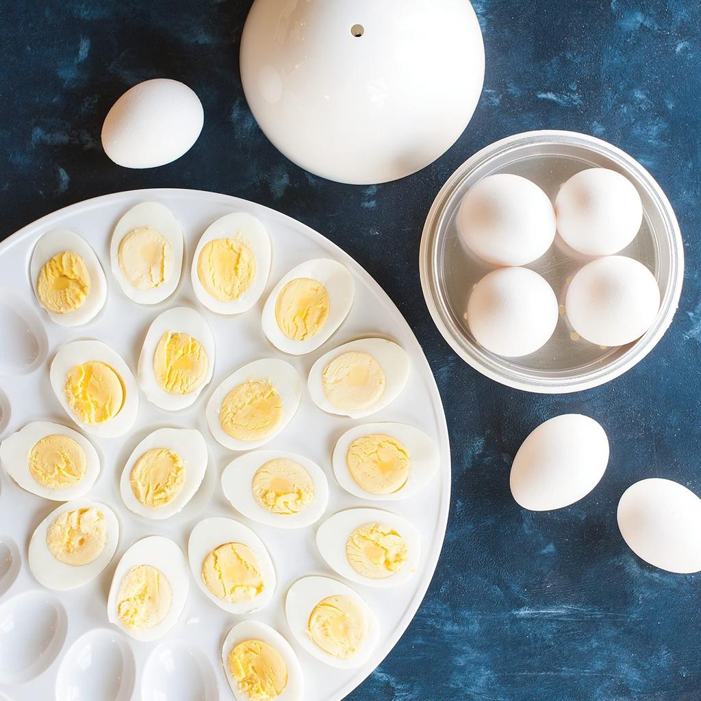 Microwave Egg Cooker, 4 Capacity, Boiled Egg Cooker, Egg Shape Compact Design Saving Time Hard Boiled Egg Cooker for Kitchen