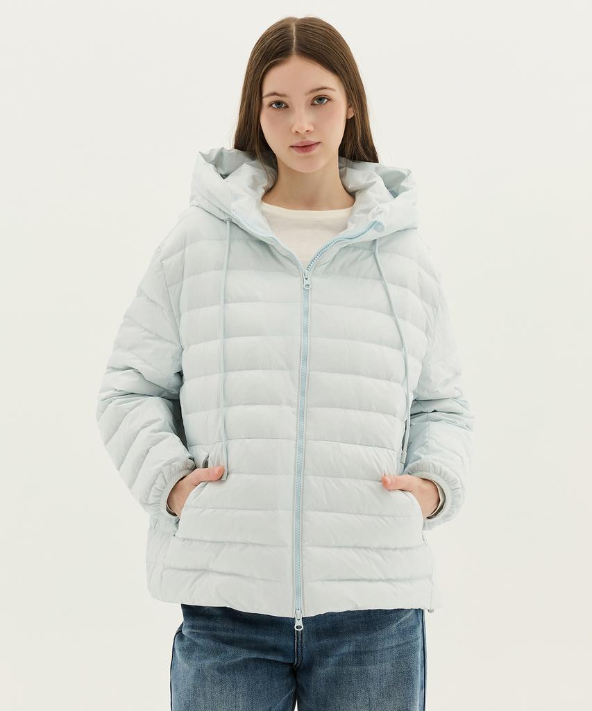 Mind Bridge Women [W] Hooded Lightweight Duck Down Padded Jumper - 2 Colors