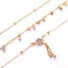 Bohemian Women Star Tassel Classic Beads Chain Anklets Set Simple Fashion Summer Beach Party Jewelry