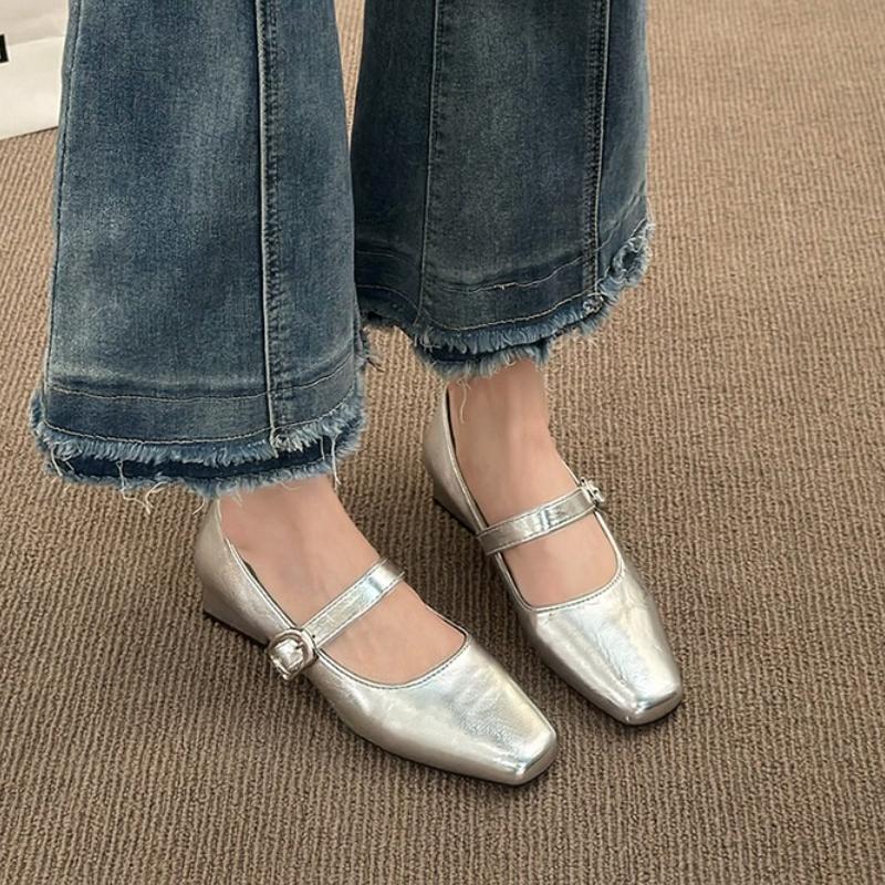 2025 NEW Fashionable  Toe New High-heeled Shoes Summer Sexy Elegant Casual Buckle Low-heeled Women's Shoes