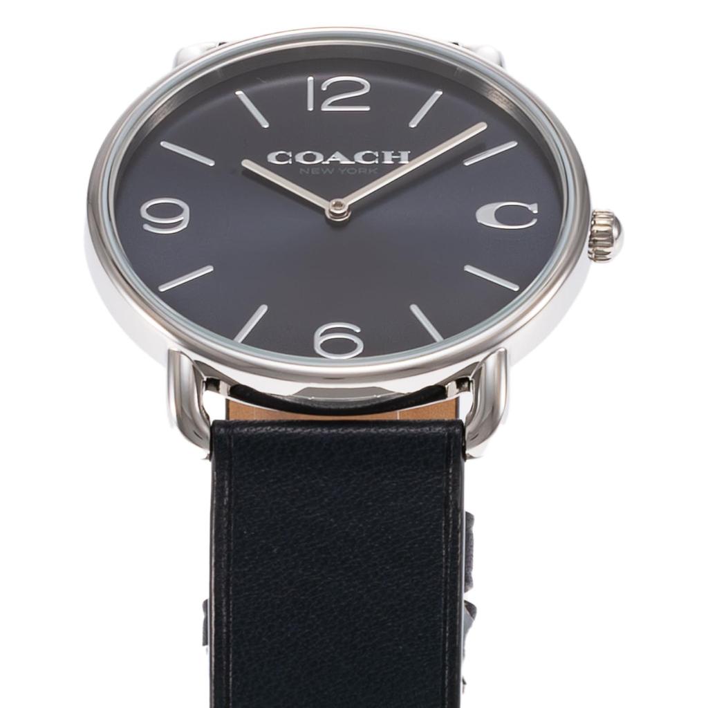 Watch ELLIOT Stainless Steel Mineral Glass Quartz Daily Waterproof 14602649 Navy [Coach] Men's [Item]