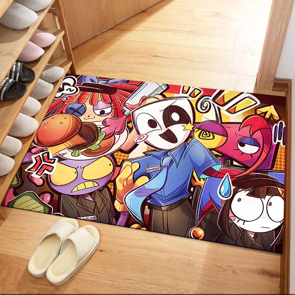 Digital Circus Carpet Design for Entryway Dormitory Dining Room Bedrooms Antislip Carpet Decorate Offices Perfect Birthday/Christmas Gift Idea