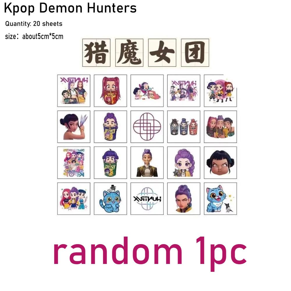 Kpop Demon Hunters Carte de Colorat Anime Schiță Linii Carte de Desen Carte cu Imagini pentru Copii Colorat Desen Colorat