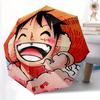 Luffy, Laughing Automatic Folding Umbrella with Sturdy Iron Frame, Portable Compact Travel Umbrella All-Season Use Parties010