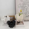 Creative Living Ceramic Vase Craft Living Room Flower Arrangement Home Decoration Decor Creative Abstract Desk Nordic Minimalist
