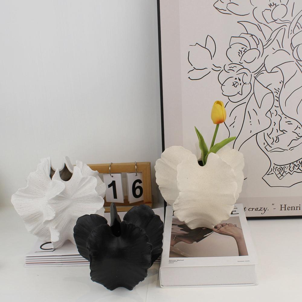 Creative Living Ceramic Vase Craft Living Room Flower Arrangement Home Decoration Decor Creative Abstract Desk Nordic Minimalist