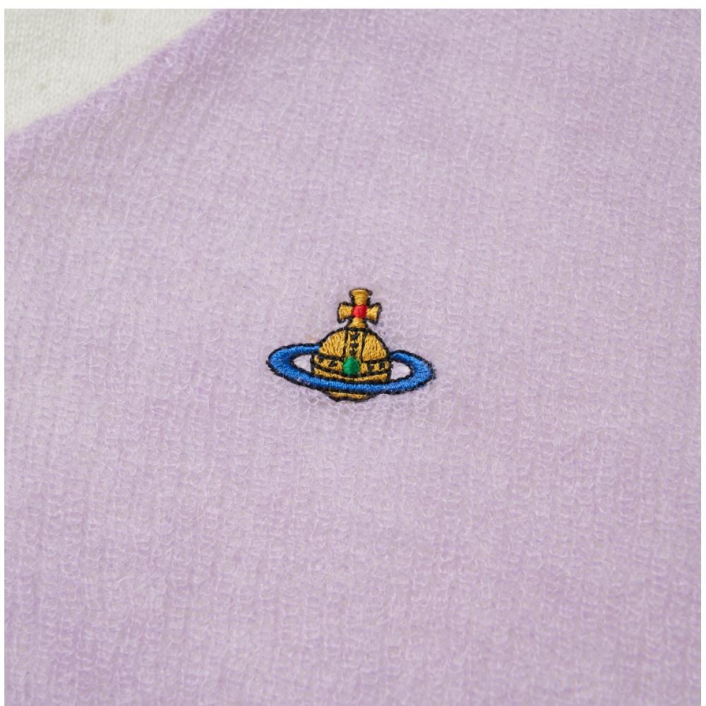 Vivienne WeStwood 1803001w Y000p O401 Orb Stickerei Zweifarbiges Herz Mohair Wolle Damen S Strick